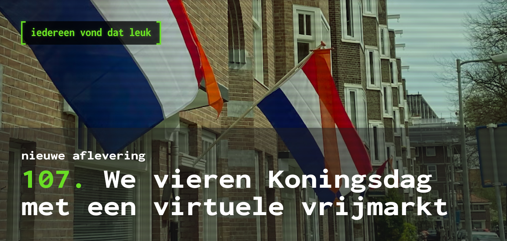 We vieren Koningsdag met een virtuele vrijmarkt